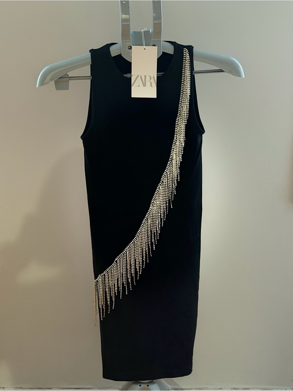 NWT Zara Black Dress XS/S - Picture 2 of 9